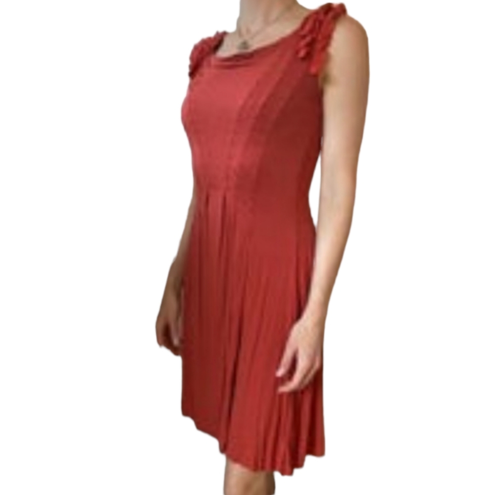 BAILEY44 x ANTHROPOLOGIE Sleeveless Cowl Neck Jersey Knee Length Dress Small